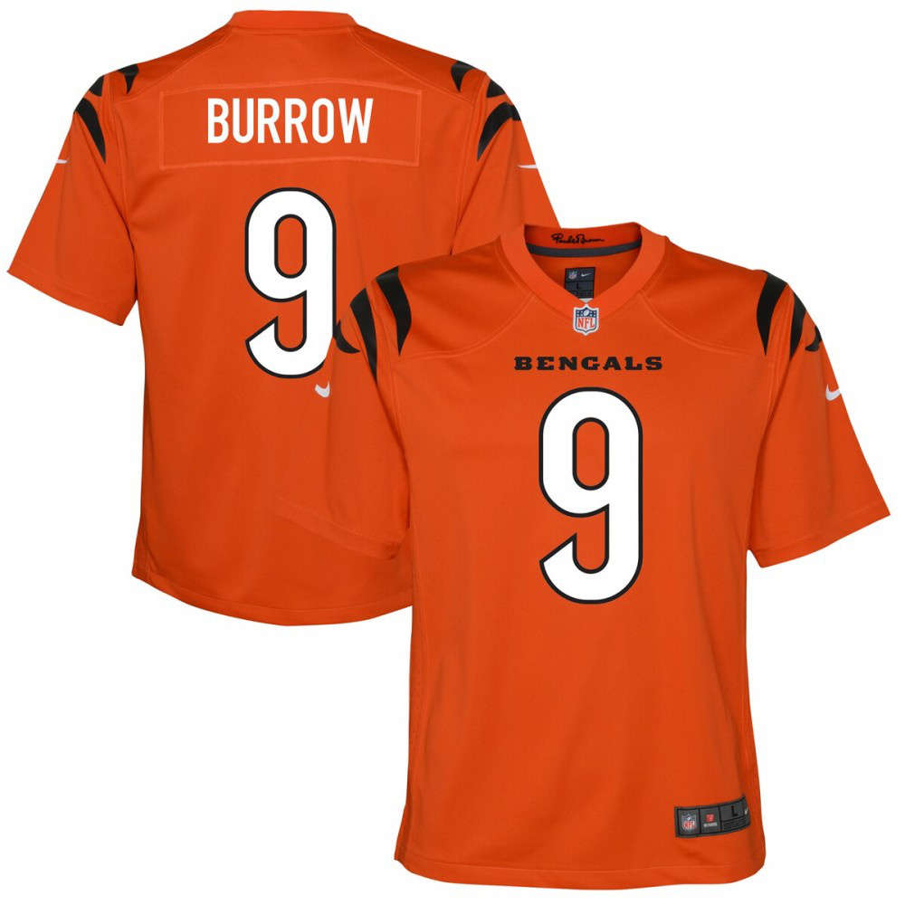 Joe Burrow Cincinnati Bengals Nike Youth Game Jersey - Orange-Profan Arena